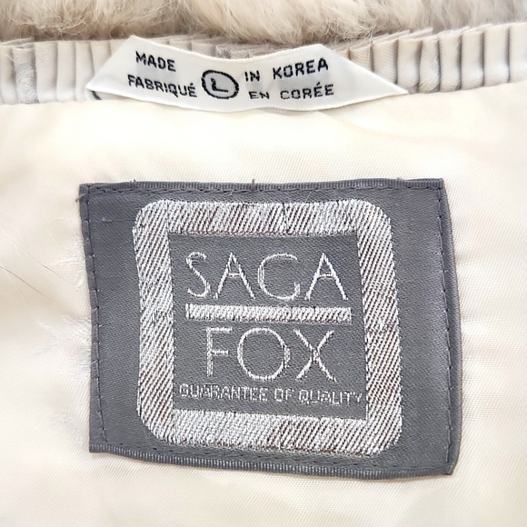 SAGA FOX BLUE FOX FUR BY WILSON,WOMEN'S LARGE - Picture 8 of 16